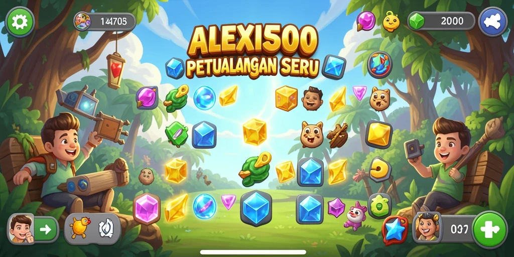 Gameplay ALEXIS500 yang seru dan menantang dalam genre Match-3.
