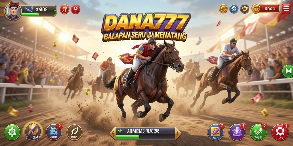 Gameplay balapan seru dan menantang dalam DANA777.