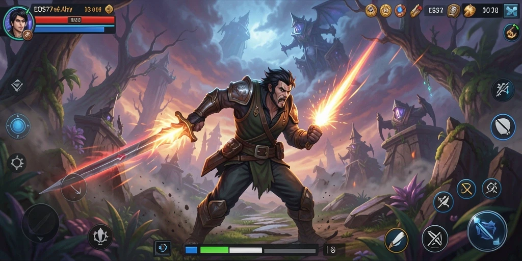 Screenshot menampilkan aksi gameplay seru di dunia ARPG.