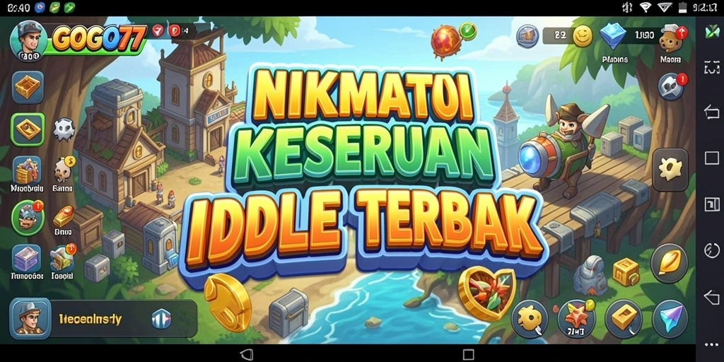 Tampilan screenshot GOGO77 menampilkan gameplay Idle yang menarik dan memikat.