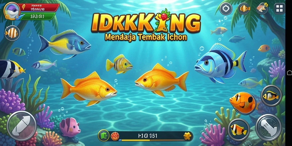 Screenshot gameplay IDRKING yang menampilkan aksi seru Tembak Ikan.
