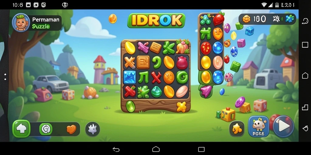 Screenshot gameplay <strong>IDROK</strong> memperlihatkan serunya memecahkan teka-teki.