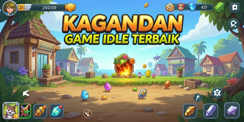Screenshot gameplay KAGANDAN dengan tampilan menarik dan interaksi Idle.
