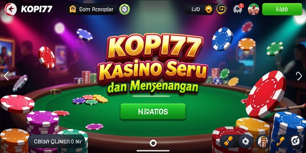 Tampilan bermain KOPI77 yang menarik dan interaktif.