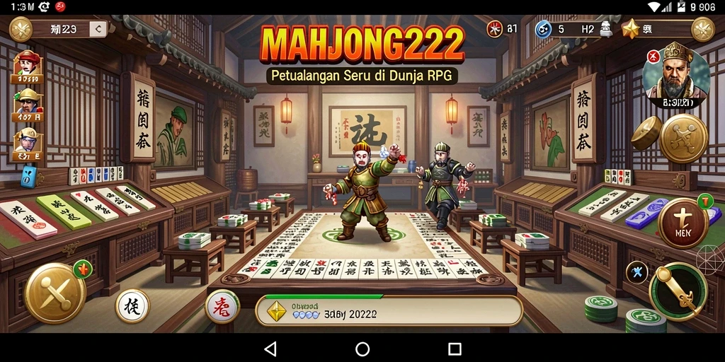 Tampilan gameplay menarik dari MAHJONG222 dengan aksi RPG yang seru.
