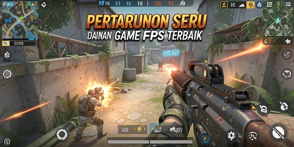 Tampilan gameplay menegangkan dan seru dalam NAGA11.