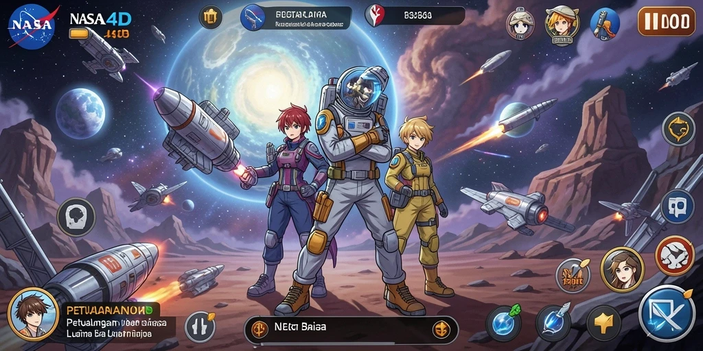 Screenshot gameplay yang menampilkan pertarungan karakter anime yang mendebarkan.
