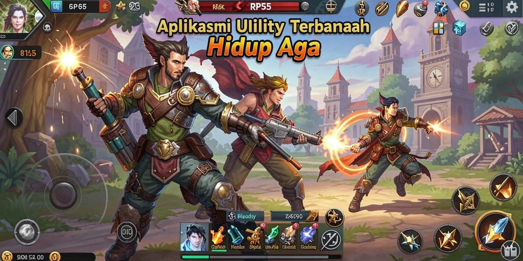 Tampilan antarmuka RP55 yang mudah dipahami dan navigasi yang lancar.