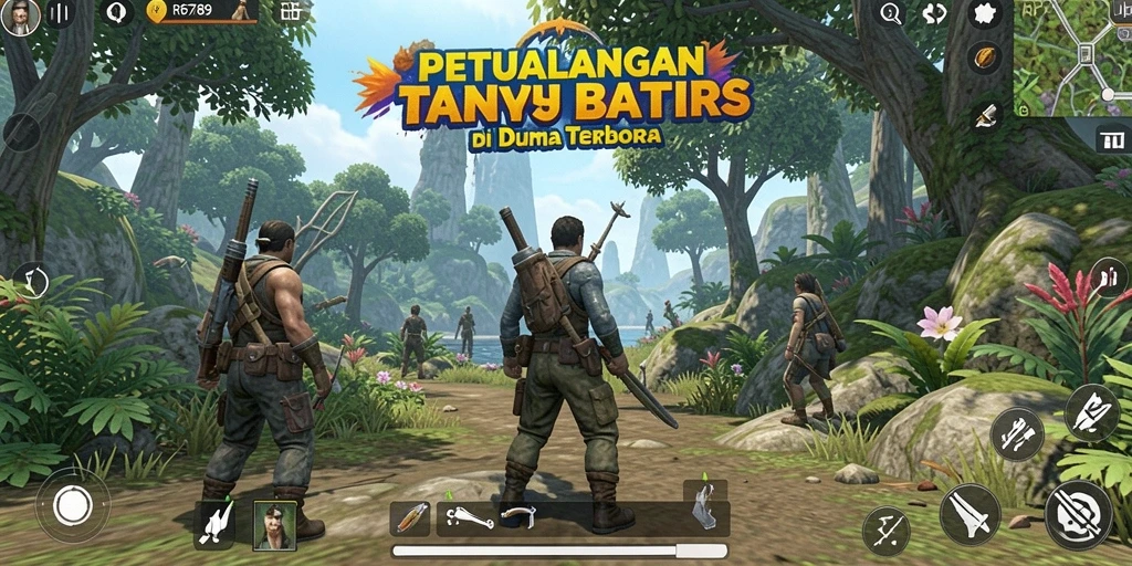 Gameplay RP6789 menampilkan eksplorasi dunia terbuka yang luas dan penuh warna.