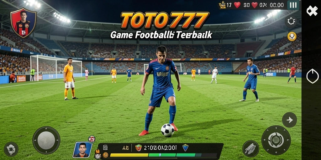 Tampilan gameplay TOTO777 yang mendebarkan dalam pertandingan Football.
